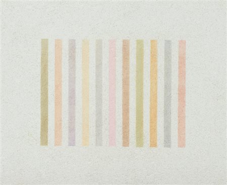 Elio Marchegiani Grammature di colore, 1974 Pigmenti su intonaco su lastra di...