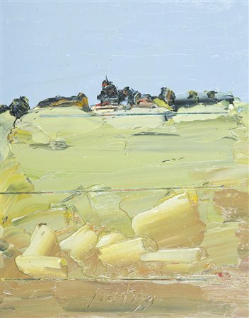 Sergio Scatizzi Paesaggio Olio su tavola, cm. 50x40 Firmato in basso al...