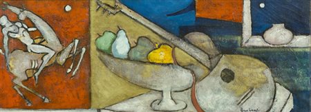 Bruno Landi Senza titolo Olio su tela, cm. 30x80 Firmato in basso a destra.