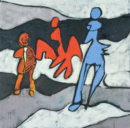 Silvano Spessot Senza titolo, 2003 Tecnica mista su tela, cm. 100x100 Sul...