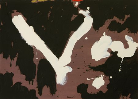 Walter Fusi Senza titolo, 1984 Olio e tecnica mista su cartoncino, cm. 51x70...