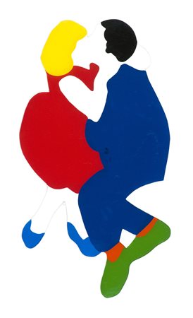 Marco Lodola Ballerini, 2000 Smalti su perspex, cm. 62x35 Sul verso: firma,...