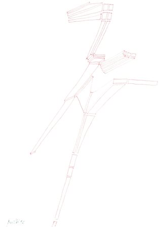 Achille Perilli Senza titolo, 1992 Inchiostro su carta, cm. 29x21 Firma e...