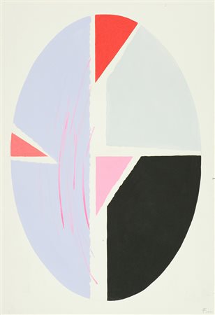 Ennio Finzi Senza titolo, anni '90 Acrilico su cartoncino applicato su tela,...