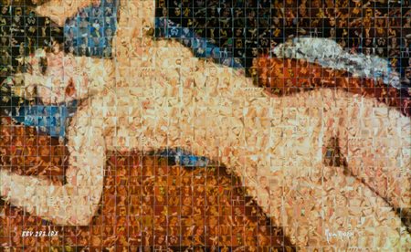 Maria Murgia Nudo Mosaico polaroid, cm. 52x83 Firmato in basso a destra.