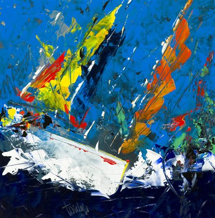 Francesco Toraldo Desdemona, 2009 Olio su tavola, cm. 50x50 Firmato in basso...