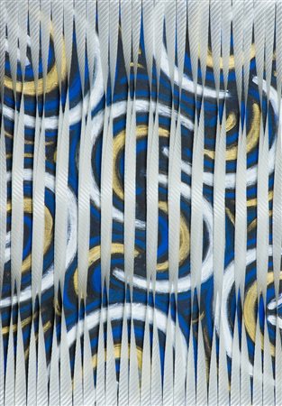 Antonio Baccarin Arrotolamenti, 1999 Tecnica mista su tela, cm. 50x35 Sul...