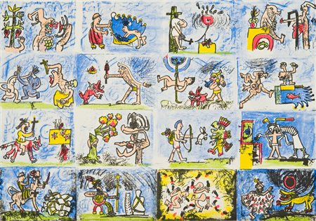 Sebastian Matta Senza titolo Litografia su carta, cm. 70x99,5, es. 9/100...