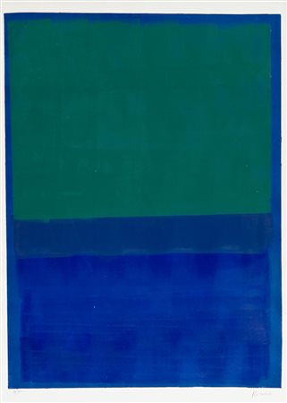 Marc Rothko (Rothkowitz Marcus) Senza titolo n° 10 Serigrafia su carta, cm....