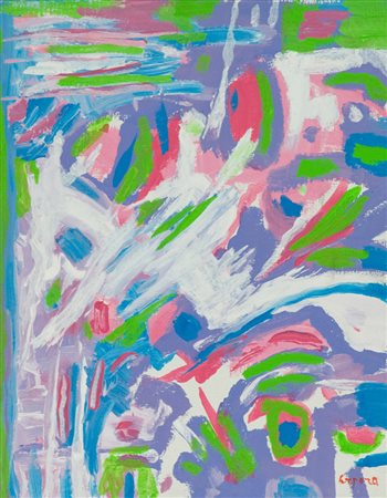 Antonio Corpora Arrivano i gabbiani, 1997 Acrilico su tela, cm. 50x40 Firmato...