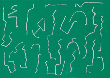 Carla Accardi Verde argento, 2005 Pennarello su cartoncino, cm. 24x32,7 Sul...