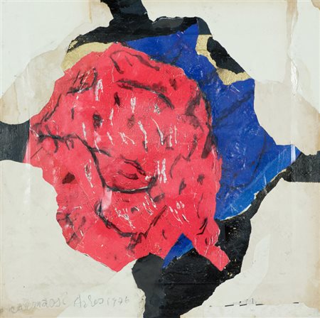 Arturo Carmassi Senza titolo, 1976 Tecnica mista su cartone, cm. 50x50 Firma...