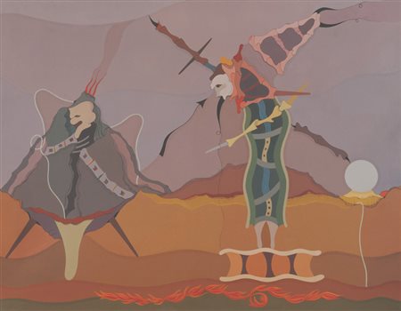 Jorge Camacho La voix de la nuit, 1986 Olio su tela, cm. 114x146 Sul verso:...