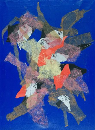 Giulio Turcato L'Acropoli, 1970 c.a. Olio e collage su tela, cm. 80x60 Sul...