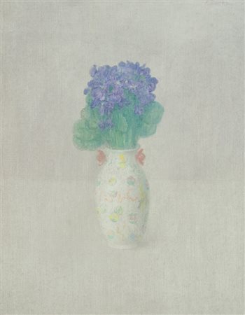 Antonio Bueno Fiori Olio su faesite, cm. 50x40 Firmato in alto a destra. Sul...