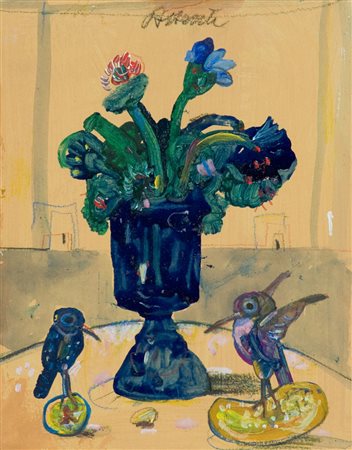 Antonio Possenti Senza titolo Olio e tecnica mista su cartoncino, cm. 25x20...