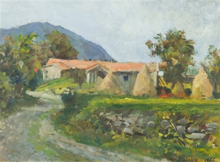 Giovanni Maria Mossa Impressione, 1965 Olio su tavola, cm. 30x40 Firma e data...