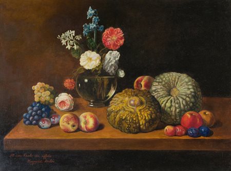 Araldi Maynardi Natura morta Olio su tela, cm. 60x80 Firma e titolo in basso...