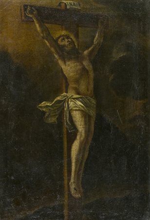 Anonimo Crocifissione Olio su tela rintelata, cm. 70x49