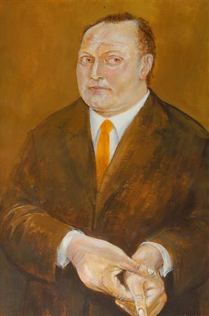 Giuliano Vangi Figura, 1982 Tecnica mista su cartone, cm. 73x51 Firma e data...