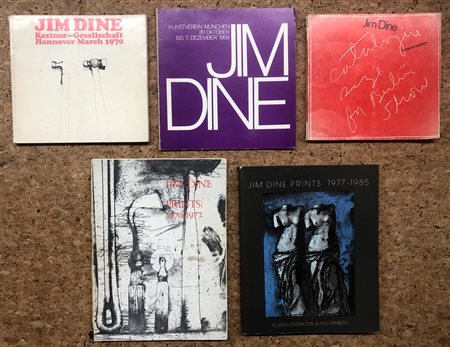 JIM DINE - Lotto unico di 5 cataloghi:
