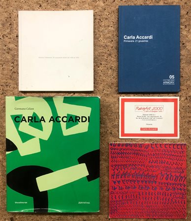 CARLA ACCARDI E ANTONIO CALDERARA - Lotto unico di 5 cataloghi