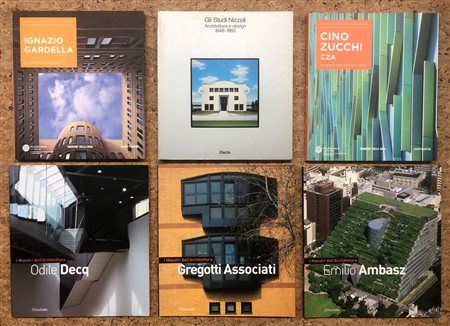 GRANDI ARCHITETTI DEL XX SECOLO - Lotto unico di 6 cataloghi