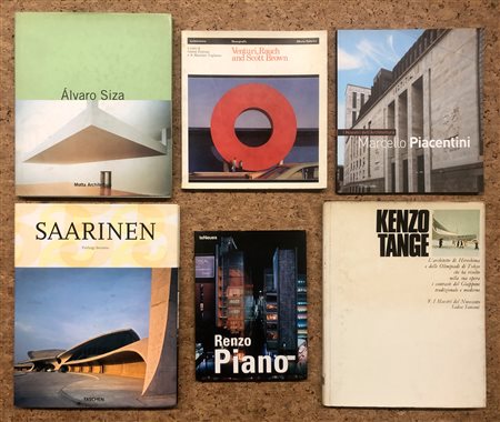 GRANDI ARCHITETTI DEL XX SECOLO - Lotto unico di 6 cataloghi: