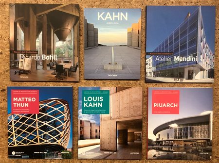 GRANDI ARCHITETTI DEL XX SECOLO - Lotto unico di 6 cataloghi 