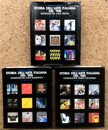 STORIA DELL'ARTE ITALIANA DEL '900 PER GENERAZIONI - Lotto unico di 3 tomi della collana