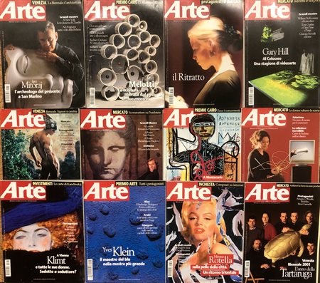 ARTE - MENSILE DI ARTE, CULTURA, INFORMAZIONE - Lotto unico di 12 numeri