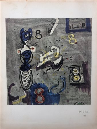 HENRY MOORE - Senza Titolo, 1971