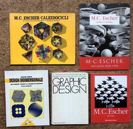 M. C. ESCHER E GRAPHIC DESIGN - Lotto unico di 5 cataloghi
