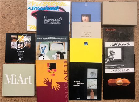 PERSONALI E COLLETTIVE D'ARTE CONTEMPORANEA - Lotto unico di 13 cataloghi