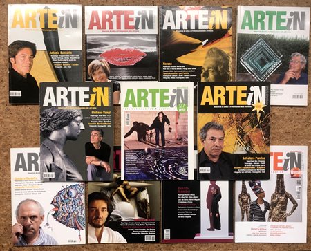 ARTE IN - BIMESTRALE DI CRITICA E D'INFORMAZIONE DELLE ARTI VISIVE - Lotto unico di 11 numeri della rivista