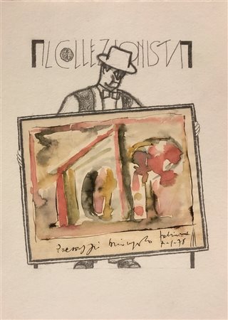 BRUNO CHERSICLA (1937-2013) E ENZO FABIANI (1924-2013) - Il collezionista (Paesaggio brianzolo)