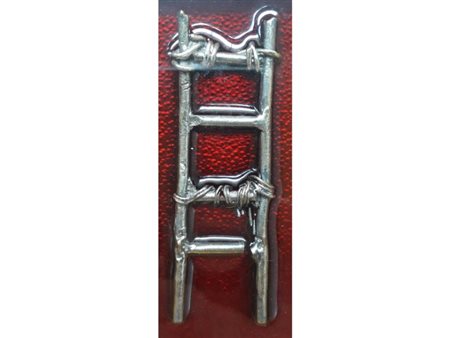 SCANAVINO EMILIO Genova (Ge) 1922 La scala 1977 Fusione in metallo argentato...