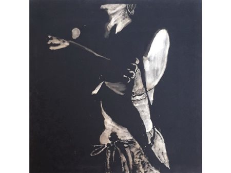 CAZZANIGA ENRICO Milano (Mi) 1966 Togliere IX 1990 Fustagno decolorato...