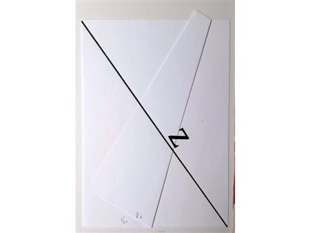 VARISCO GRAZIA Milano (Mi) 1937 Z 2016 Mista su carta piegata (pezzo unico)...