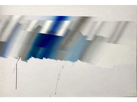 FINZI ENNIO Venezia (Ve) 1931 Senza Titolo Tecnica mista su carta intelata...