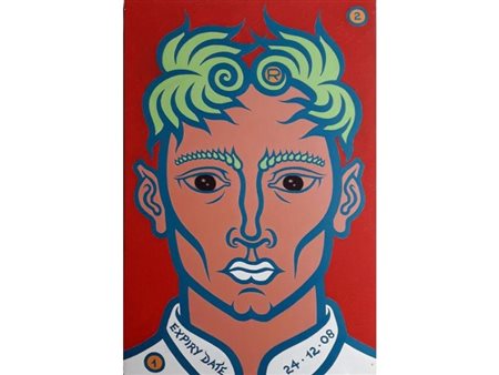 BERTASSO LUCA Torino (To) 1968 Figura 2004 Acrilico su tela 60,00x40,00