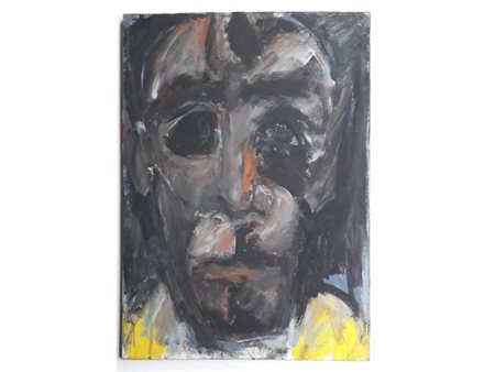 BARBERIS MAURIZIO Milano (Mi) 1948 Senza titolo 1986 Olio su tela 70,00x50,00