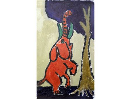 BAROGGI DAVIDE Locarno (Ch) 1974 L'elefantino affamato 2014 Monotipo / stampa...