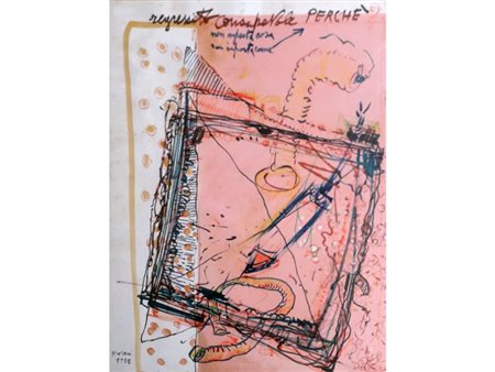 MORENI MATTIA Pavia (Pv) 1920 Regressivo consapevole 1988 Mista su cartoncino...