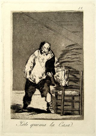 FRANCISCO JOSÉ DE GOYA, Isele quema la casa