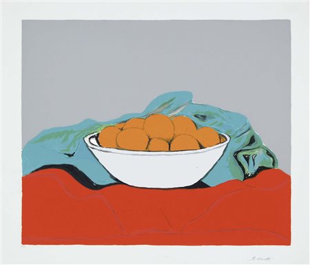 CESETTI GIUSEPPE Tuscania 1902 - Viterbo 1991 Natura morta litografia es p.a....