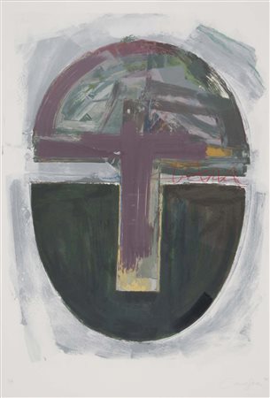 CANOGAR RAFAEL Toledo 1935 senza titolo 1991 litografia polimaterica es. p.a....