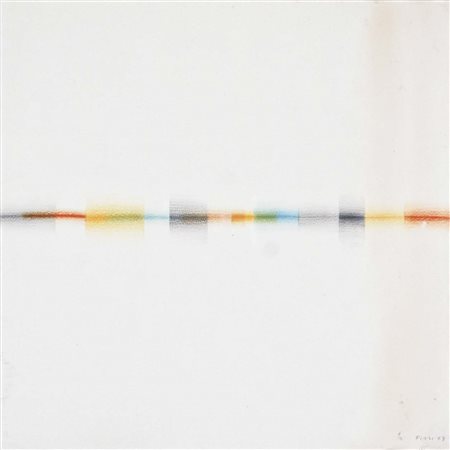 FINZI ENNIO Venezia 1931 Scale transcromatiche 1978 pastelli su carta 31x31...