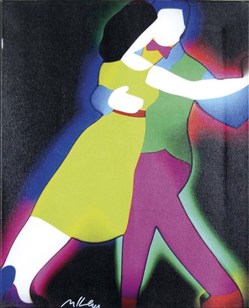 LODOLA MARCO Dorno (Pv) 1955 Ballerini 2008 tela emulsionata 69x56,5 cm firma...