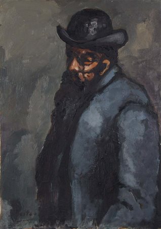 BERTACCO PIERO S. Donà di Piave 1924 1984 Buttero olio su tela 70x50 cm firma...